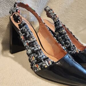 Halogen x AtLantic-Pacific Larissa Slingback in tweed